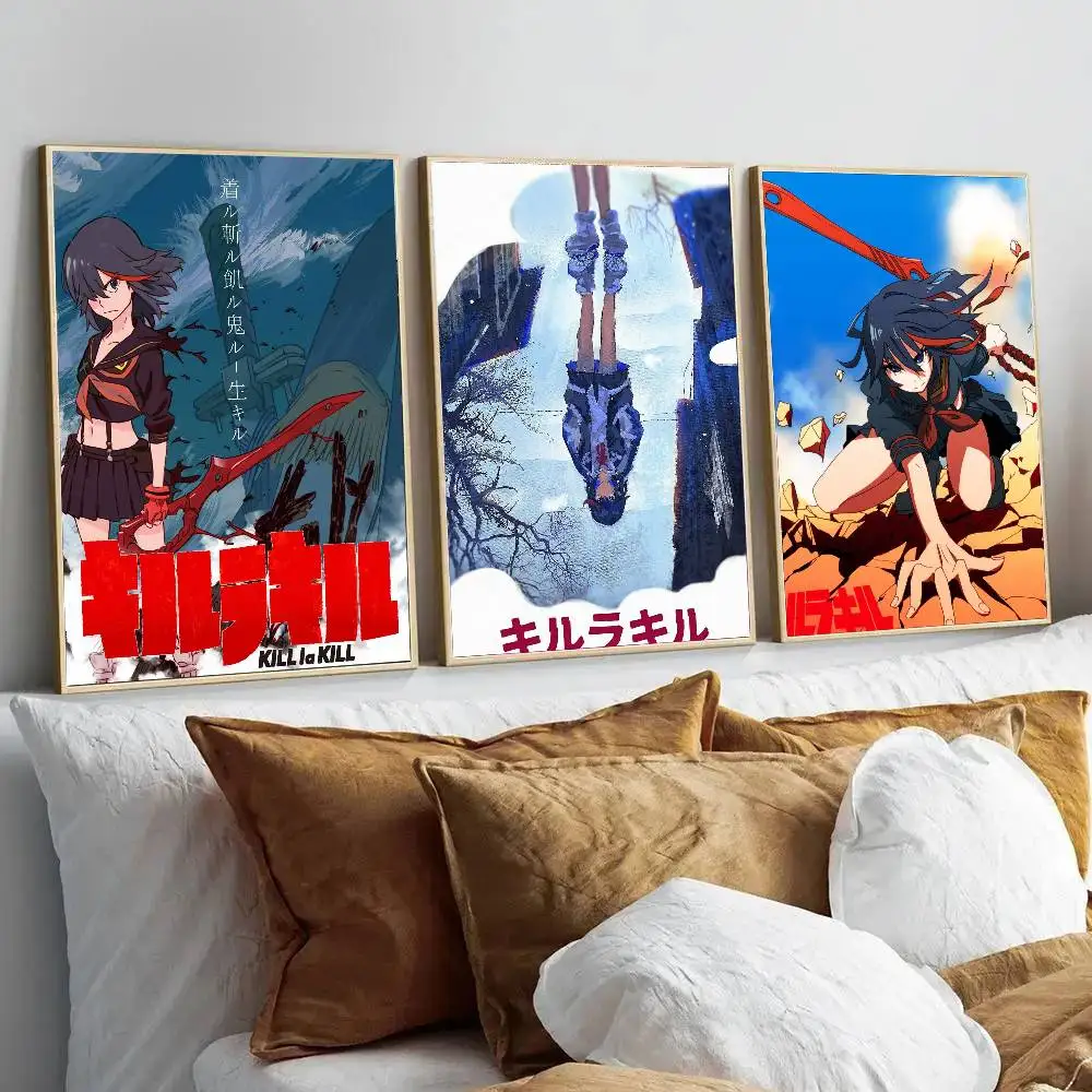 K-Kill La K-Kill Anime Posters Living Room Bar Cafe Quality Canvas Vintage Style Comics Painting Art Home Wall Decor Picture