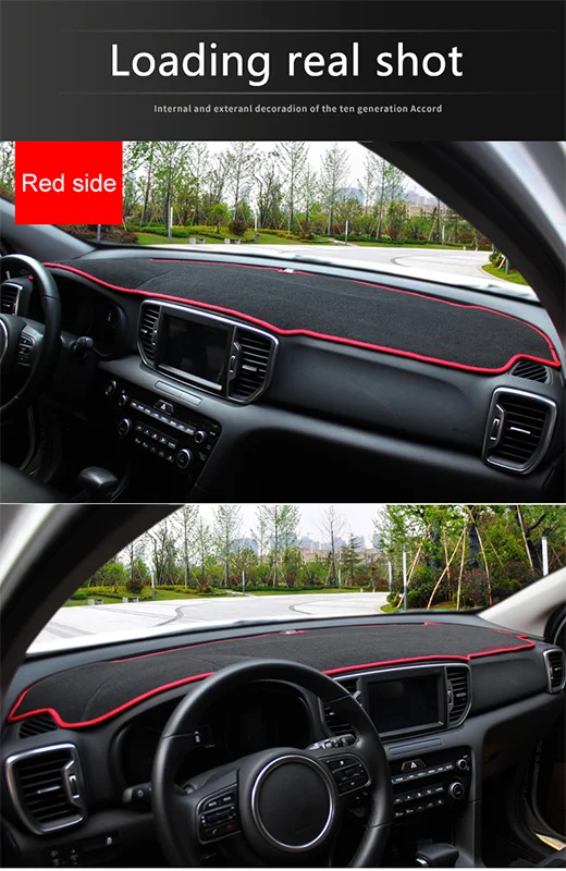 For KIA Sportage 4 2016 2017 2018 2019 2020 Car Dashboard Cover Mat Sun Shade Pad Carpet Mat Anti-UV Accessories Protective MATS