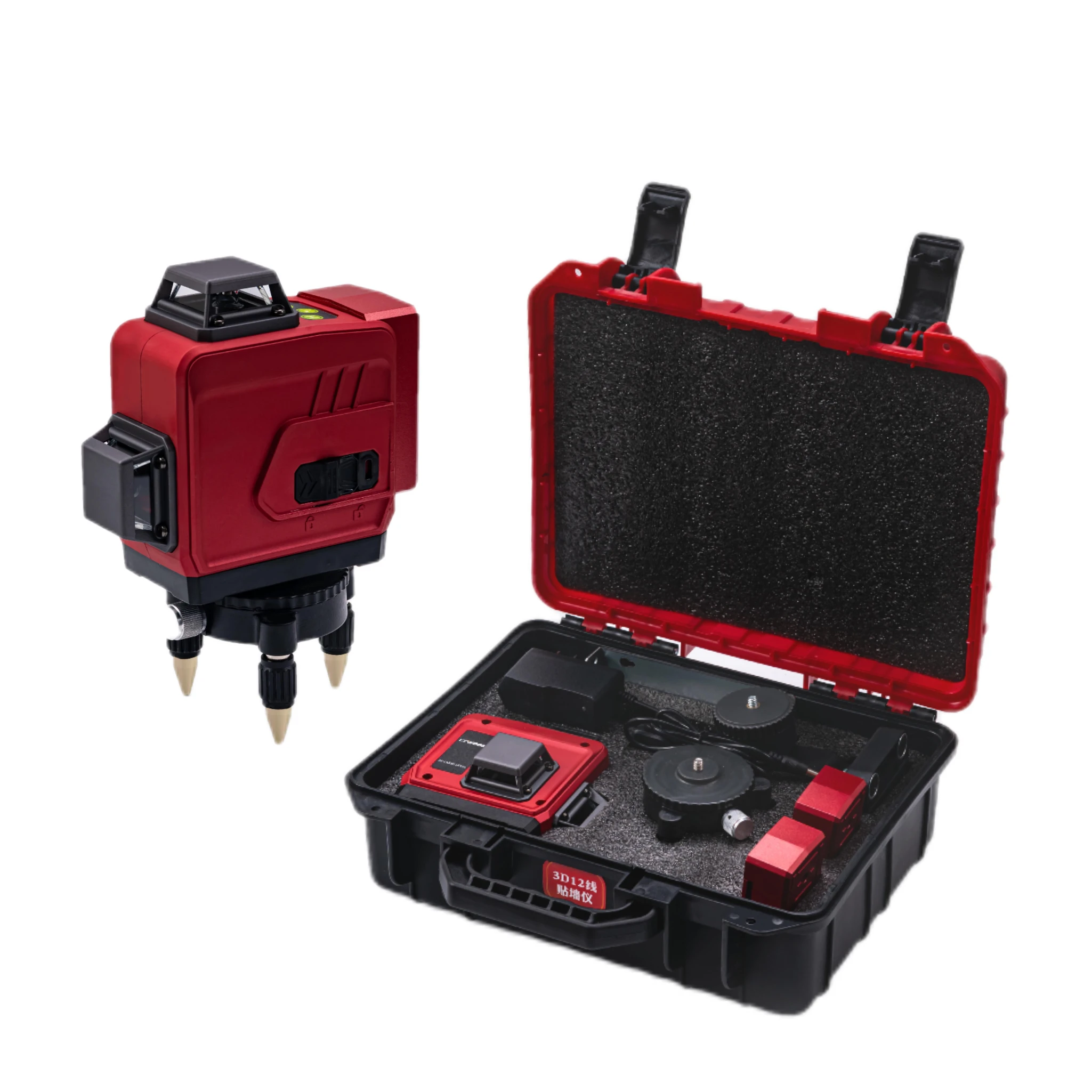 

360 Rotating Laser Level with 12 Lines Industrial & DIY Grade Outdoor/Indoor Use 532nm Wavelength