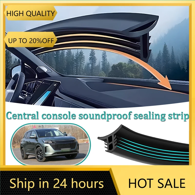 For DFSK E5 Landian E5 2023 2024 2025 Car Center Console Gap Sealing Strip Filling Rubber Strips Sound Insulation Accessories