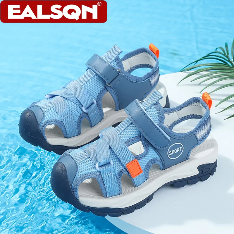 여름 소년용 닫힌 발가락 샌들 미끄럼 방지 부드러운 밑 - Casual Sandal Leather 리뷰 및 가격