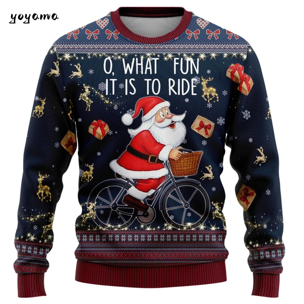 

2026 Ugly Christmas Hoodie Featuring Santa Claus and Jesus Christmas Sweatshirts for Men Crew Neck Sweatshirts Y2k Clothes Man