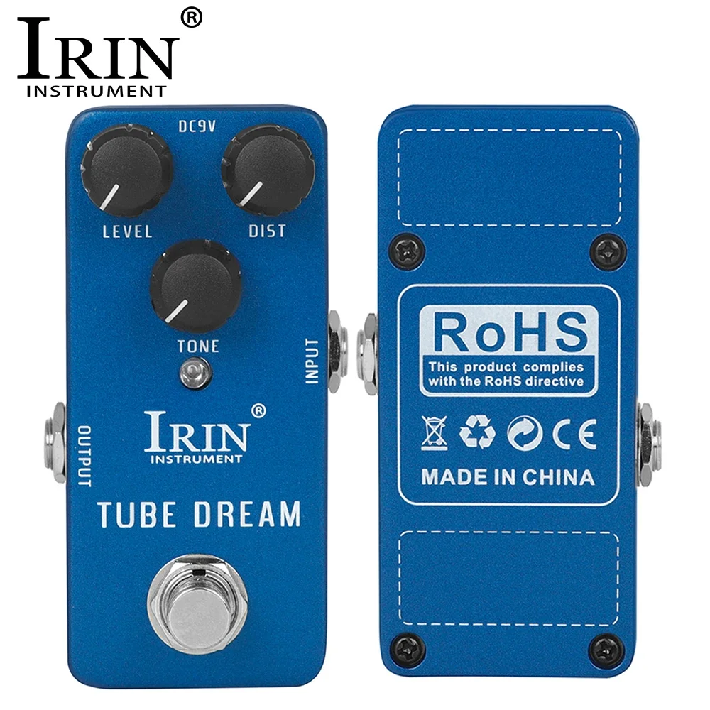 

IRIN RS-04 Tube Dream Pedal Guitar Effect Pedal Simulates The Distortion Tone of Tube Amplifier True Bypass Guitar Effect Pedal