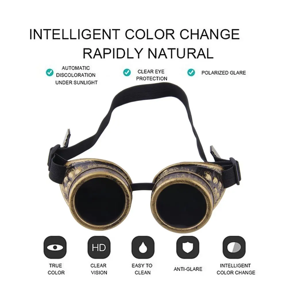 المهنية سايبر نظارات البخار نظارات Welding لحام القوطية الفيكتوري نظارات شمس رياضية لركوب الدراجات في الأماكن المفتوحة