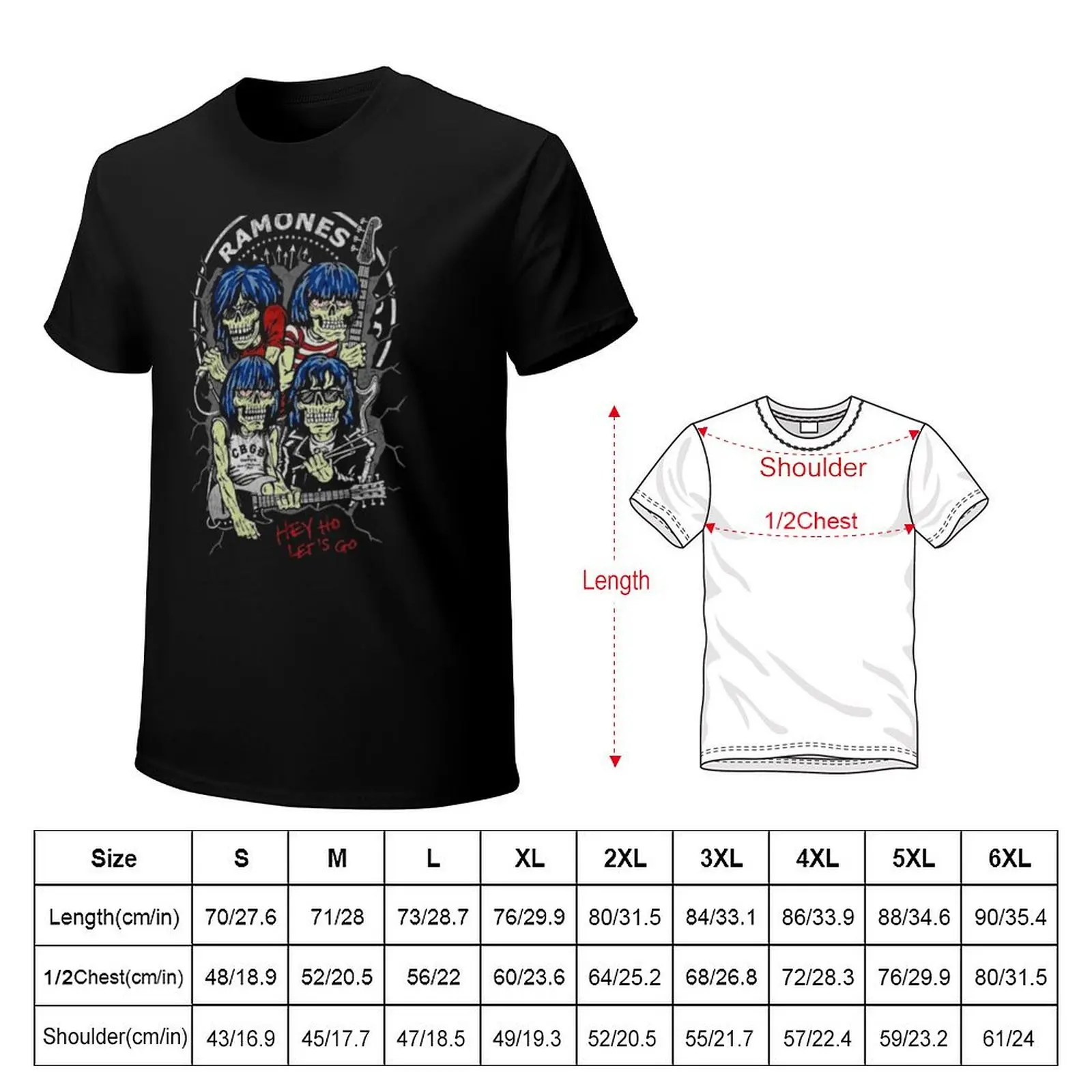 Band Skull ramon T-shirt vintage customs design your own heavy weight t shirts for men