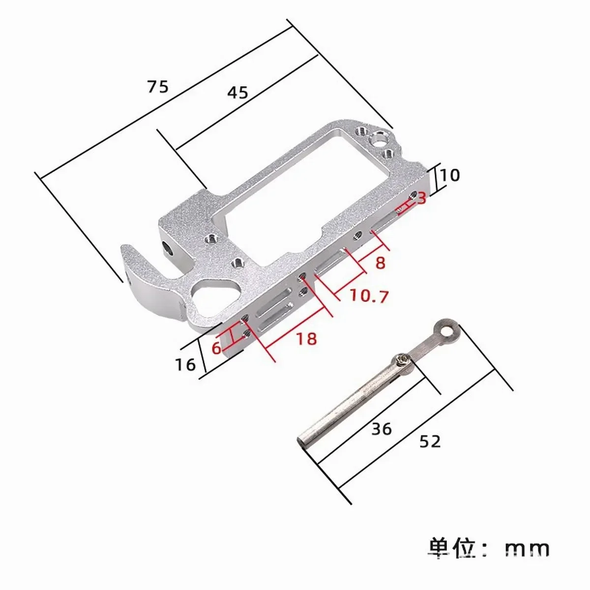 Servo Parabolisch Schakelaar Apparaat Luchtvoertuig Gooi Apparaat Tarot Dispenser voor RC Vliegtuigen Quadcopter Plant Bescherming Drone