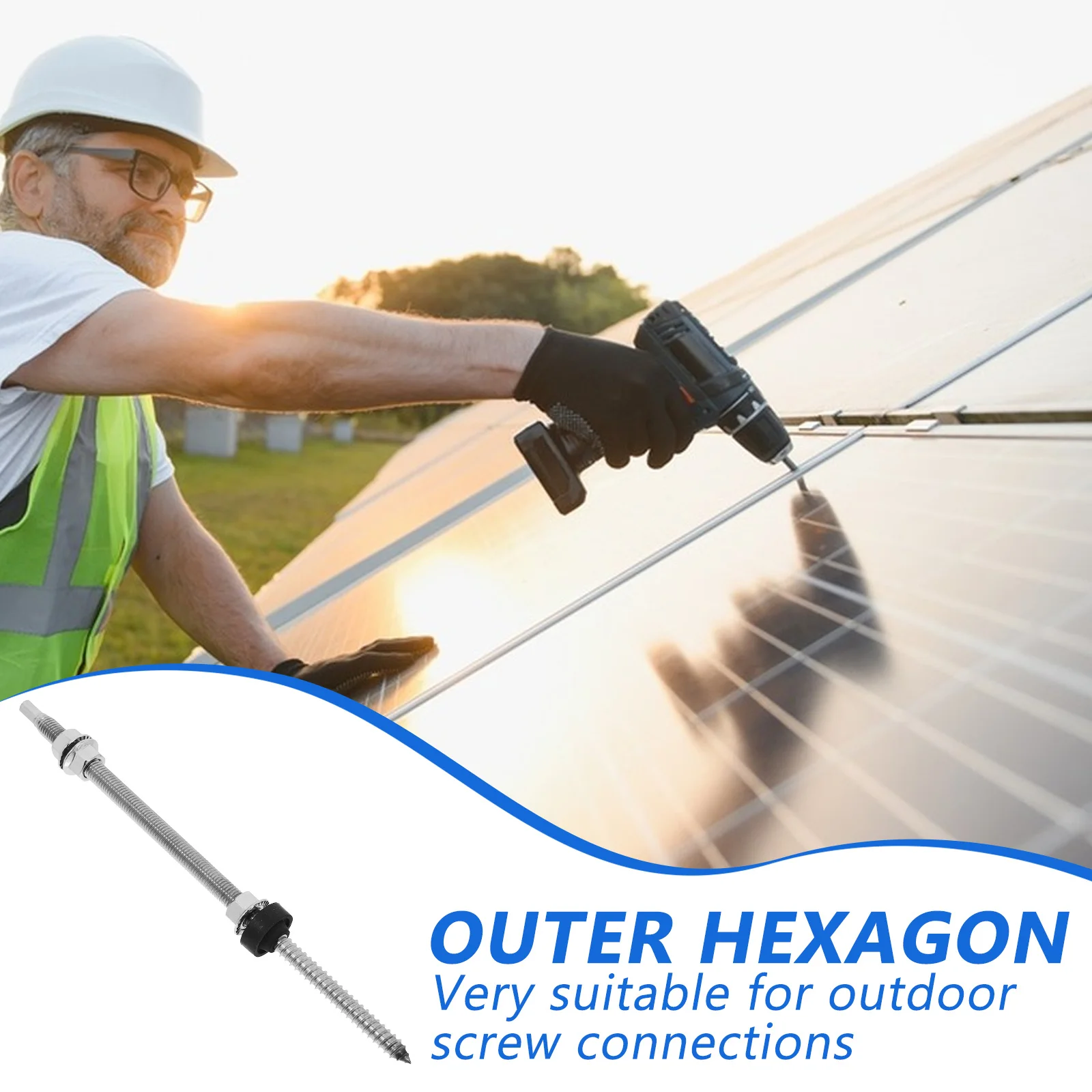 1 قطعة لوحة طاقة شمسية شماعات البراغي الفولاذ المقاوم للصدأ تصاعد الأجهزة لسقف سياج العريشة الملحقات الكهروضوئية #4