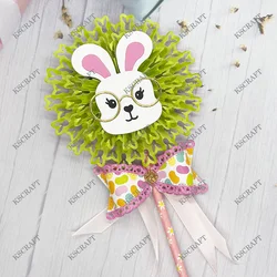 KSCRAFT Bunny Rosette Cutting Dies Stencils for DIY Scrapbooking Decorative Embossing DIY Paper Cards