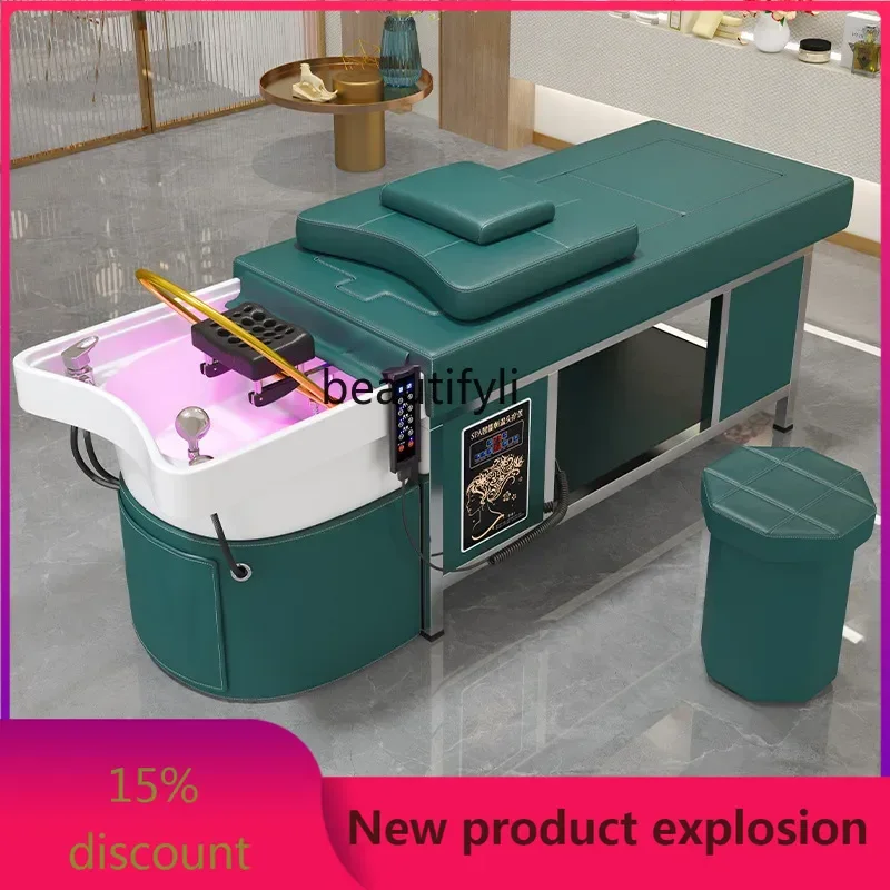 

zGThai Head Therapy Shampoo Chair Barber Shop Fumigation Whole Body Moxibustion Household Automatic Moxibustion Bed