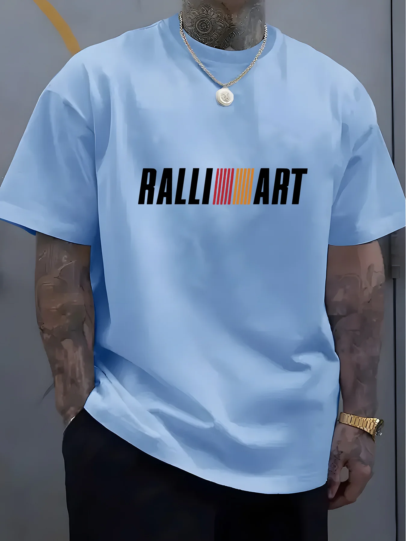 

Мужская повседневная свободная футболка из 100% хлопка, дышащий и модный топ с короткими рукавами и круглым вырезом с буквенным принтом