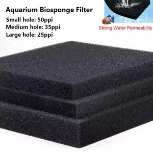 Multi -Größen Fischtankfiltrationsschaum, biochemischer Schwamm Filter, Pad Skimmer, Schwarz, lange Gebrauchszeit, Versorgung 8 Hauptschwammverkäufe für Aquarium - №7