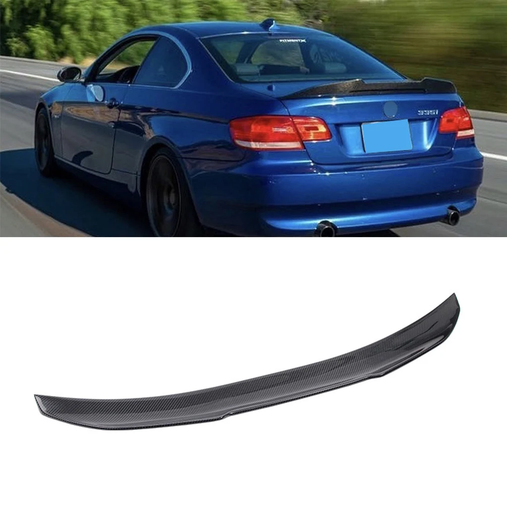 

Black Real Carbon Fiber Car Rear Trunk Deck Spoiler Car Tail Wing For BMW 3 Series M3 E92 2006-2013 Car Accessories