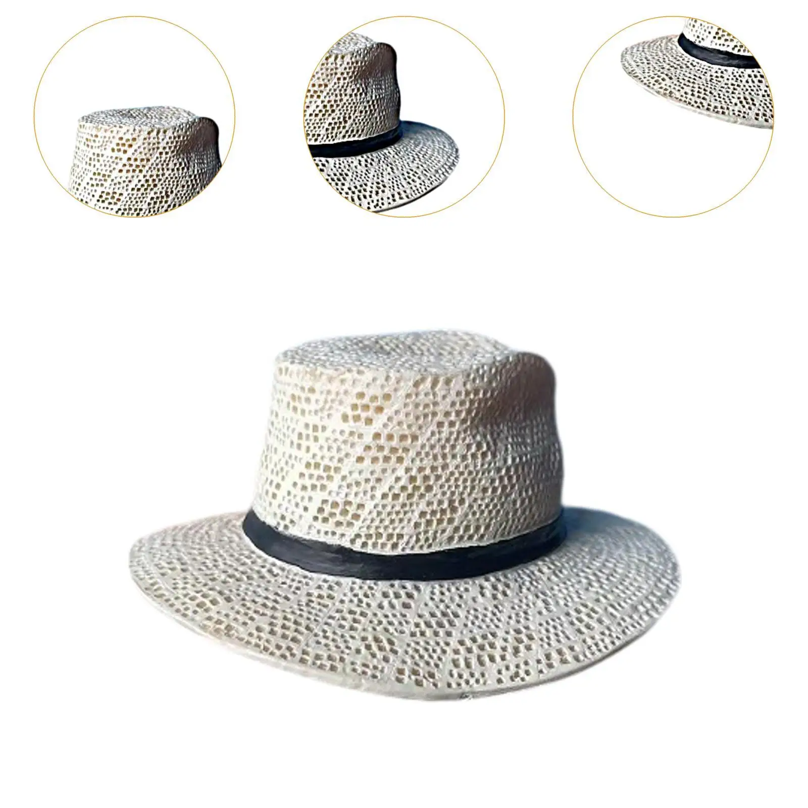 Chapeau western à bord rond, échelle 1/6, accessoires pour figurines 12 pouces