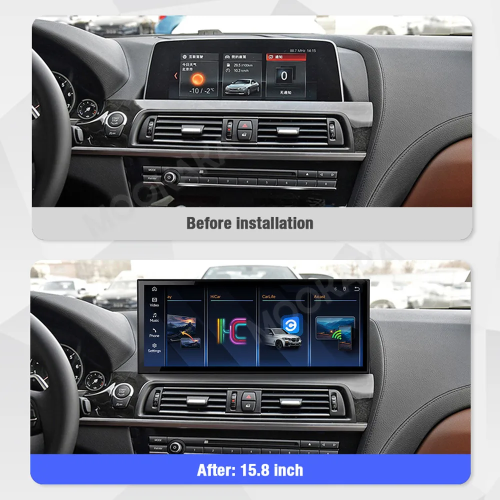 Linux system For BMW 6 Series F06 F12 2013~2017 Android Auto Carplay Radio GPS Navigation & Maps Car Stereo Receiver Head Unit
