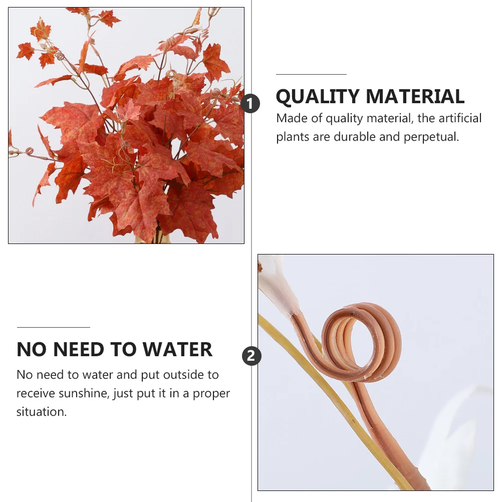 

Outdoors Simulated Leaves Faux Plants Indoor Fake Leaf Decor Women's Artificial