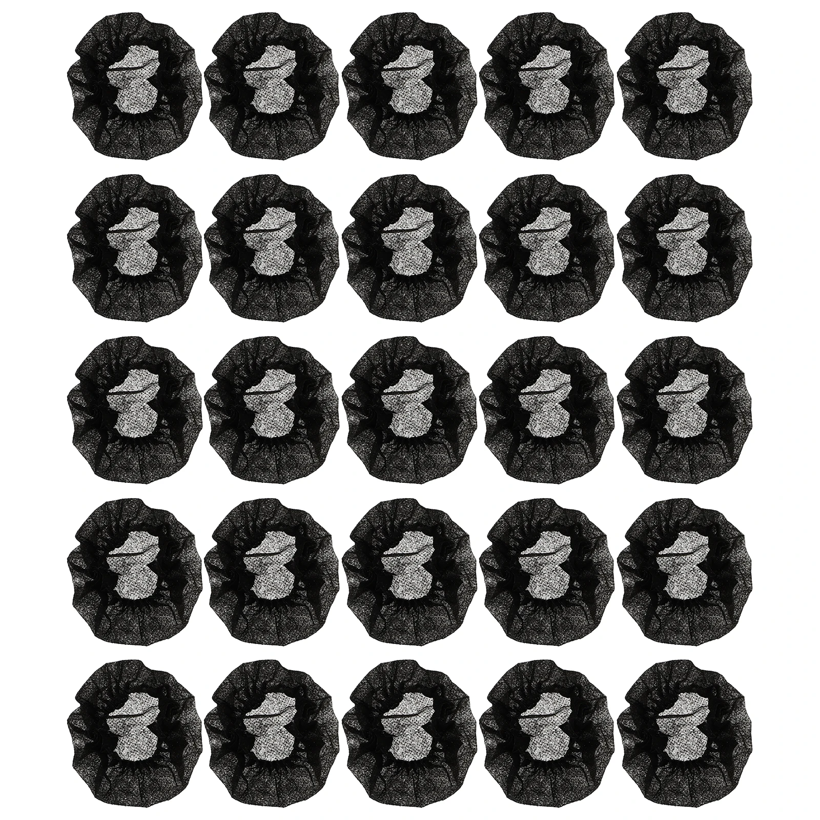 

100pcs Non Woven Microphone Disposable Covers Black Protector Dust Covers Accessories Small Size Excellent Texture