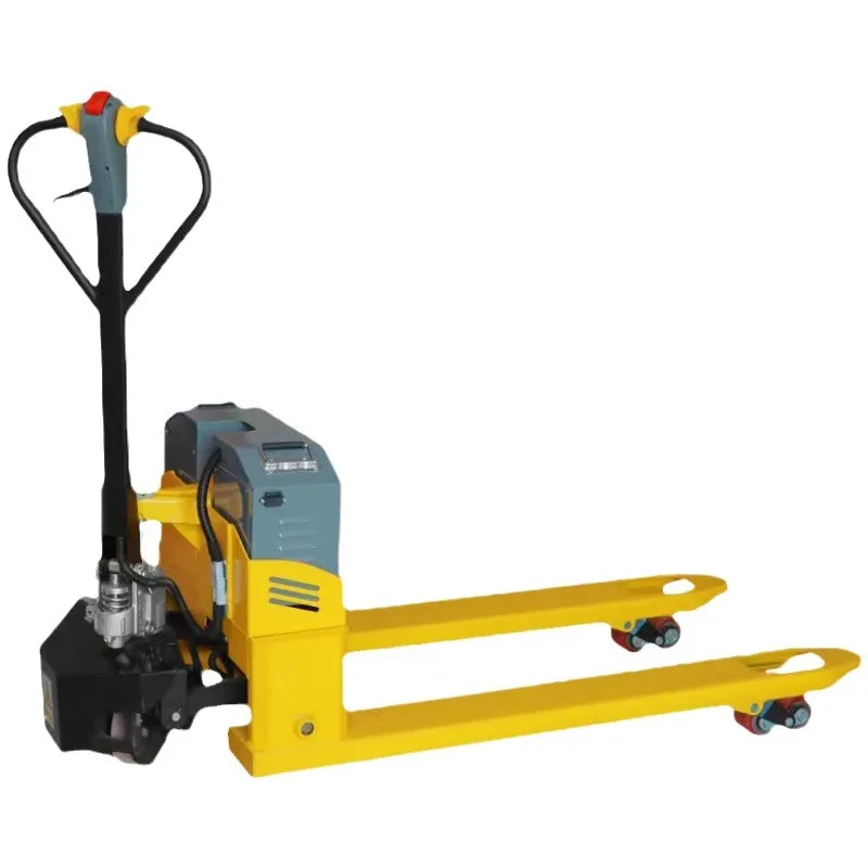 Electric forklift all-electric half-ground cow hydraulic battery hydraulic lifting forklift off-road hand pull