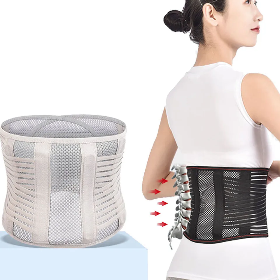 Steel Plate Waist Protector Hot Pressure Breathable Lumbar Protector Lumbar Disk Protrusion Sports Injury Lumbar Muscle Strain