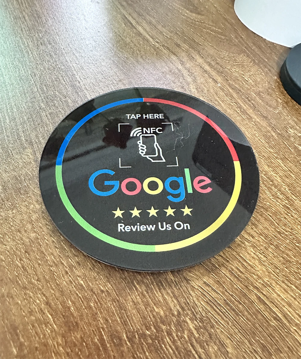 Acrylic NFC Plaque NFC Plate Google Reviews Increase Your Reviews NFC215