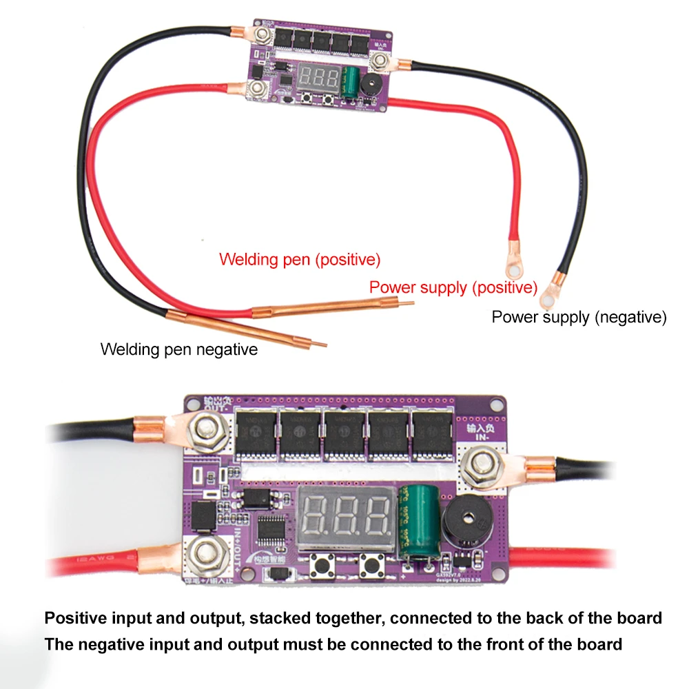 DIY Portable 12V Battery Storage Spot Welding Machine LED Digital PCB Circuit Board 100 Gears Adjustable CNC Spot Welders Pen