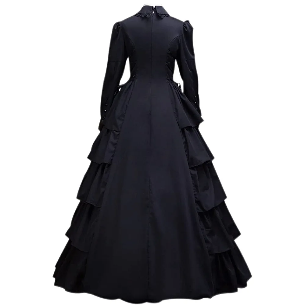 Victoria Dress Cosplay Renaissance Gothic Lace Queen Princess Long Dresses Halloween Party Costume  cosplay costumes