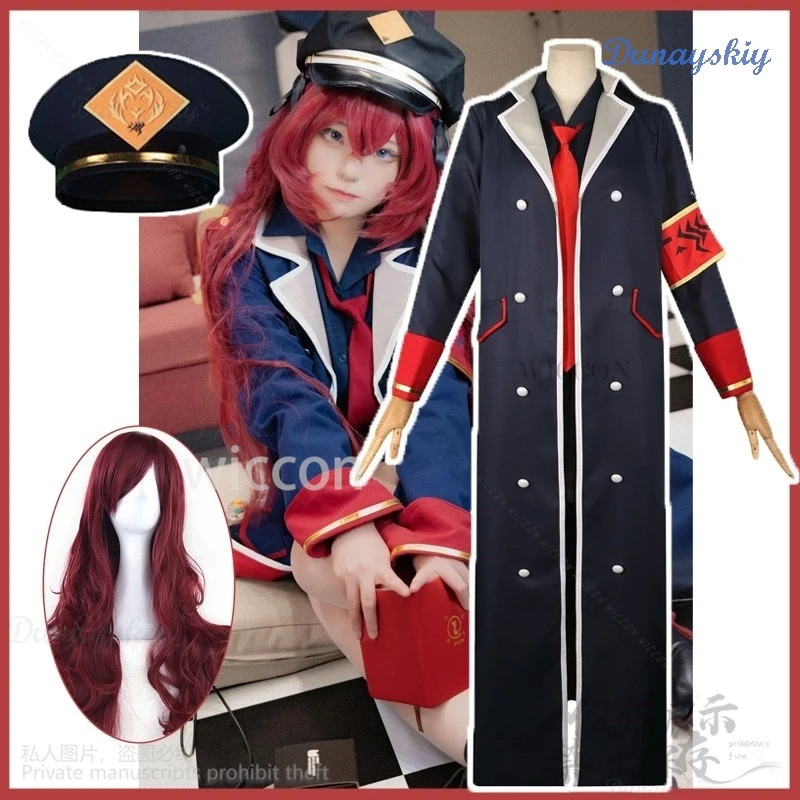 Anime Game Blue Archive Cosplay Natsume Iroha Costume Wigs Coat Jk Military Uniform Skirt Lolita For Girl Halloween Customized