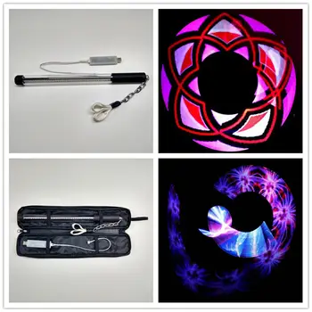 Bâton lumineux LED Magicool 40 pixels RGB couleur 33 cm de longueur, logiciel gratuit, pilote, rechargeable, barre programmable, accessoires de scène 10 best sales Spectacle LED - №10