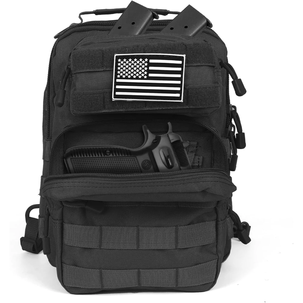 

Тактическая сумка-слинг, военный рюкзак-слинг, маленькая нагрудная сумка EDC через плечо для мужчин, уличная штурмовая сумка Molle