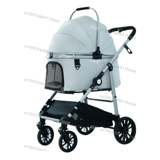 

Pet Cart Out Medium and Large Dog Cart Basket Separation Dog Foldable Shock Absorber Pet Cart