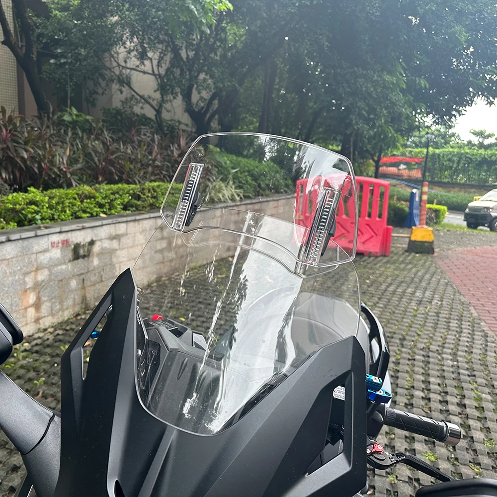 Einstellbare Verlängerung Windschutzscheibe Windschutz Spoiler Deflektor Für Honda Africa Twin XRV 650 XRV 750T XRV650 CRF1000L XRV 750 – Detail 5