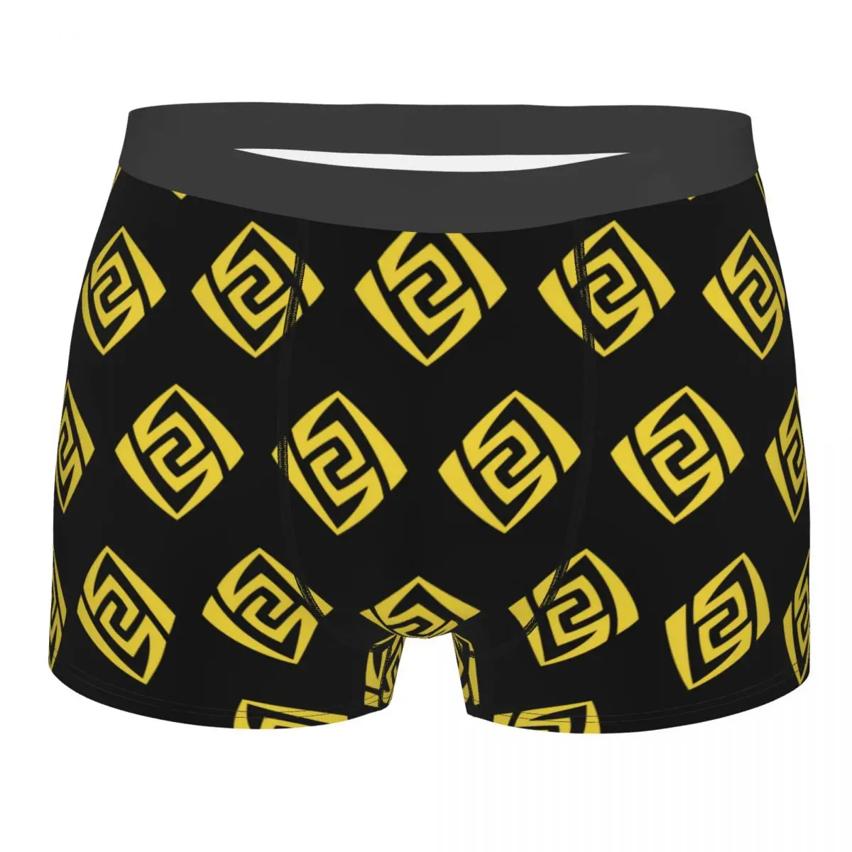 Geo Element Genshin Men's Boxer Briefs Shorts Men Underpants Cartoon Anime Funny Men's Panties Soft Underwear For Men