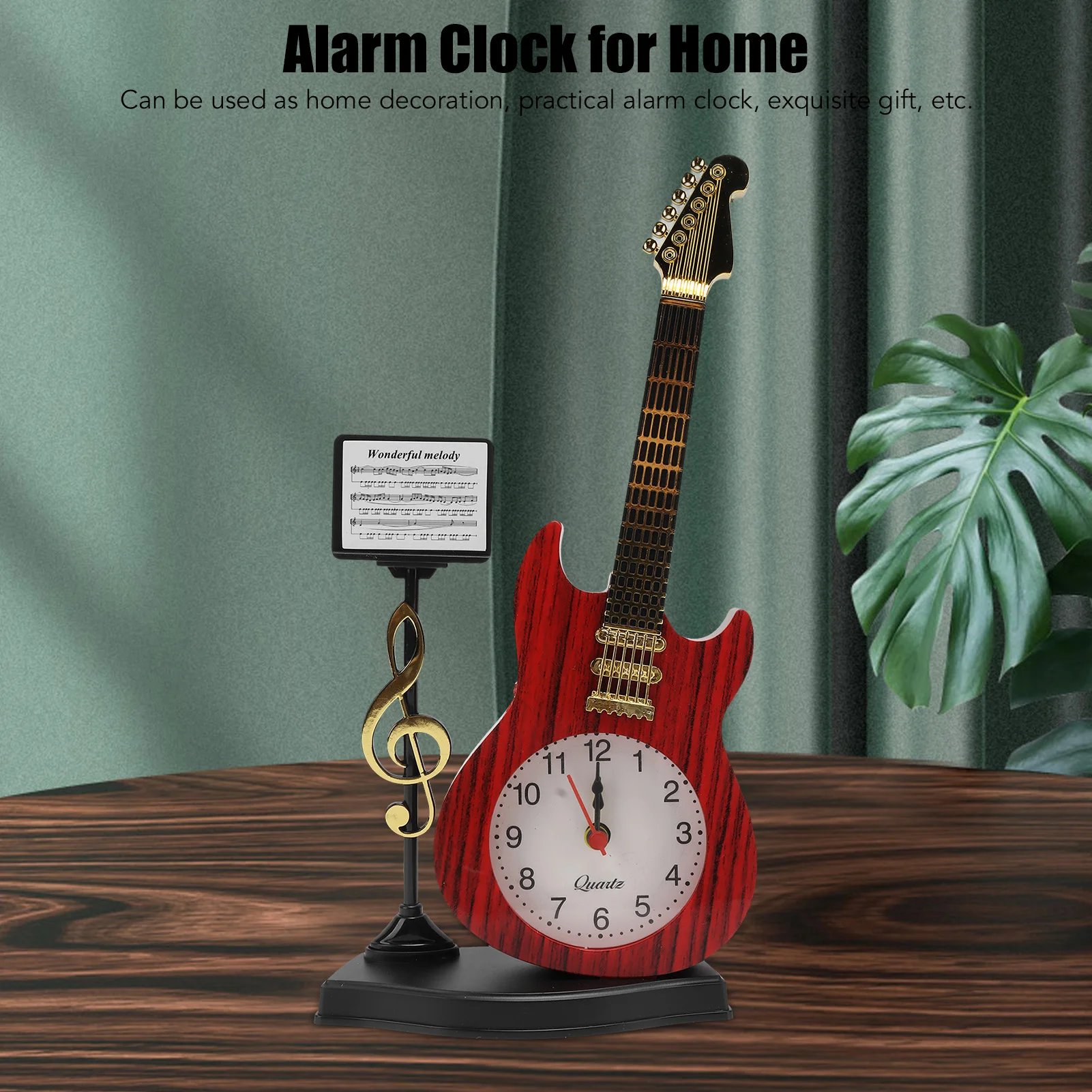 Innovative Alarm Clock Violin Alarm Clock Unique Appearance Innovative Alarm Clock for Home Living Room Desktop Decoration Gifts