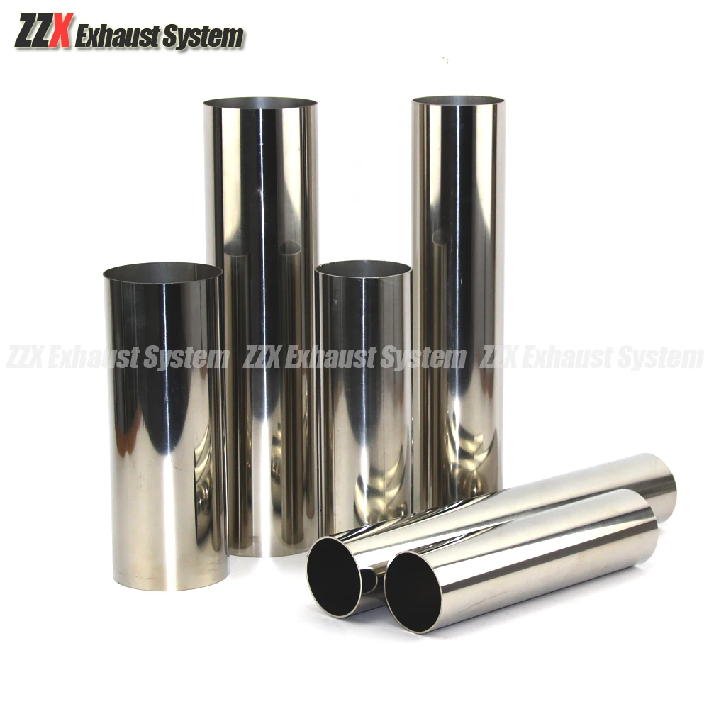 Car styling 1.2mm thick 38mm 51mm 63mm 76mm Exhaust pipe muffler tail pipe 304 stainless steel welding material