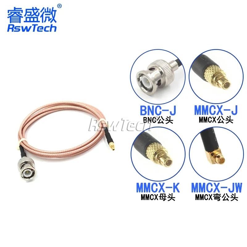 1PCS Bnc To Mmcx Ad…