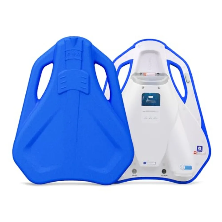 

Electric Swimming Kickboard for 2-in-1 Water Jet Propeller Water Scooter Float Board for Swim Training ABS Plastic Blue 6.1kgf