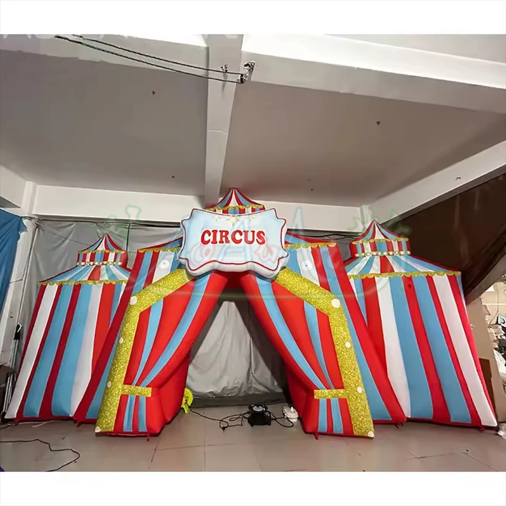 

Giant Inflatable Castle Arch Wall Inflatable Circus Entrance Archway Cabaret Carnival Event Decoration Props for Advertising