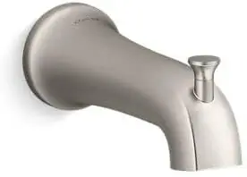 

K-28563 Tempered 6-3/8" Integrated Diverter Tub Spout - Vibrant Brushed Nickel