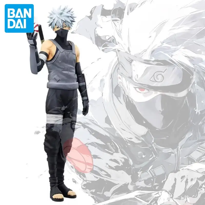 

Bandai Original Naruto Ichiban Kuji Prize D Hatake Kakashi Figures Anime Action Model Cartoon Dolls Desktop Decor Ornaments Gift
