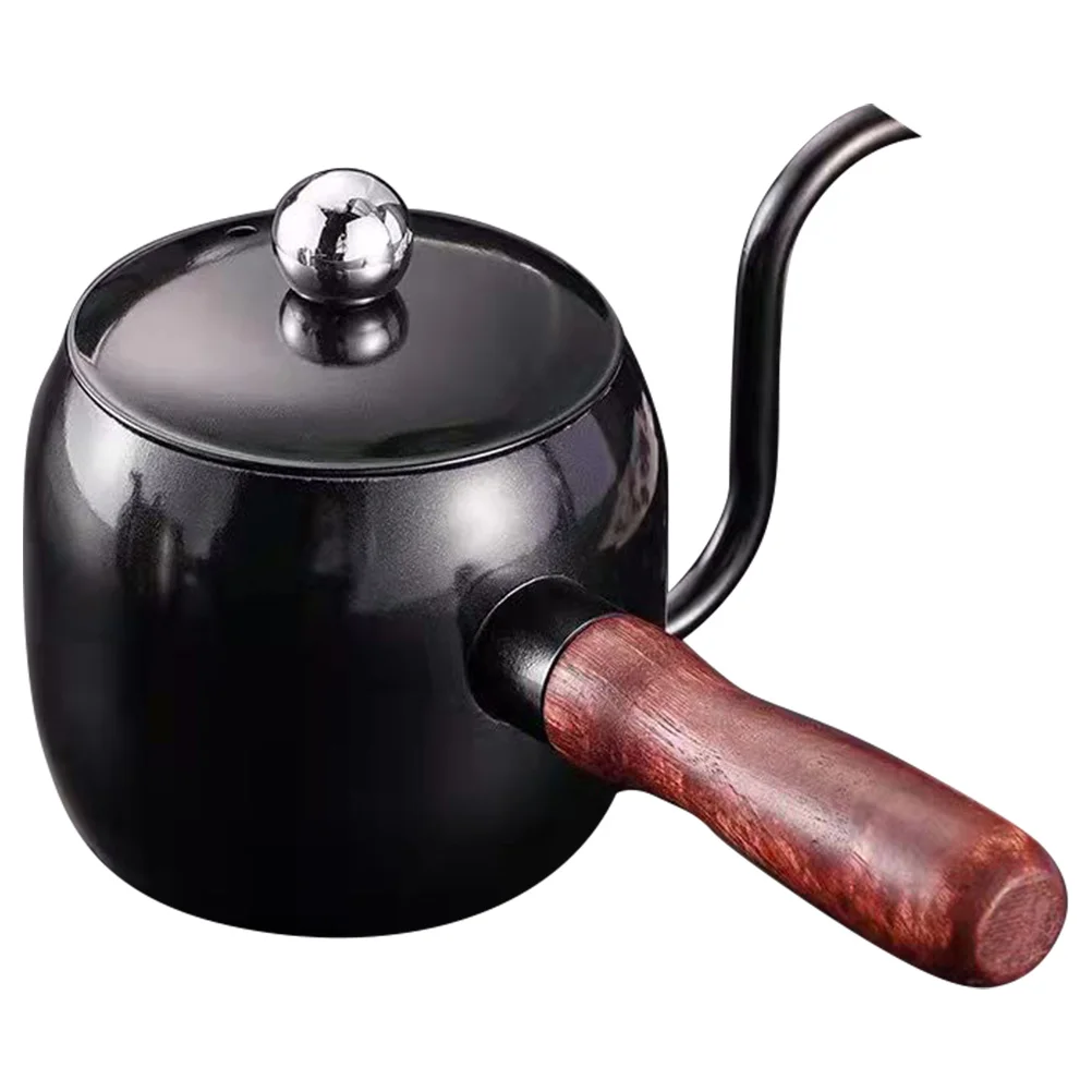 

Мини-чайник для кофе на гибкой стойке, чайник из нержавеющей стали, эргономичная ручка, идеально подходит для домашнего офиса, кемпинга, капель