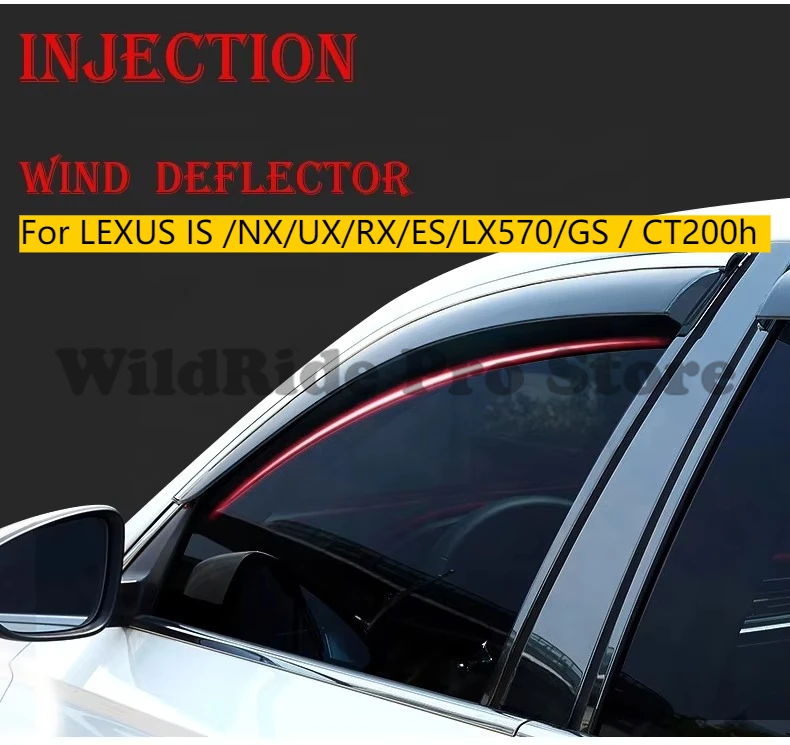 

Car Window Visor Wind Deflector for LEXUS IS /NX/UX/RX/ES/LX570/GS / CT200h Door Rain Guard Sun Visor