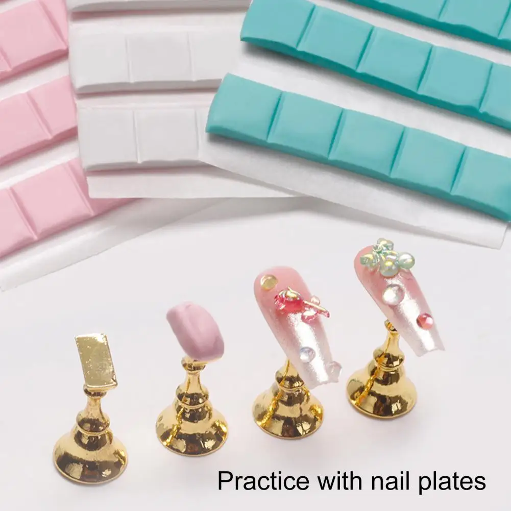 30Pcs/Bag Nail Adhesive Glue Clay Reusable Tacky Gel For Nail Art Practice Stand Display Holder False Tips Manicure Nail Tools