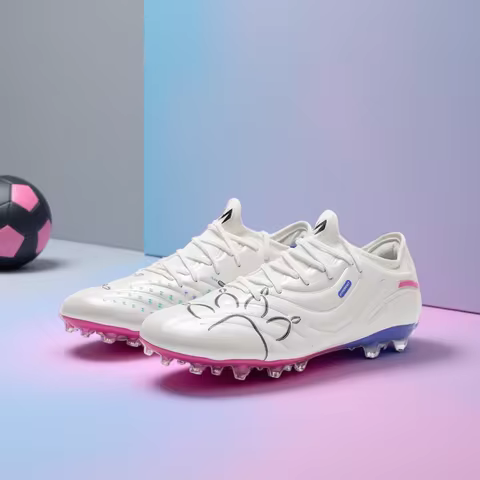 Kelme Men's Football Shoes Adult Mg Short Spikes Artificial Turf Training Football Boots Indoor Anti-slip Soccer Shoes