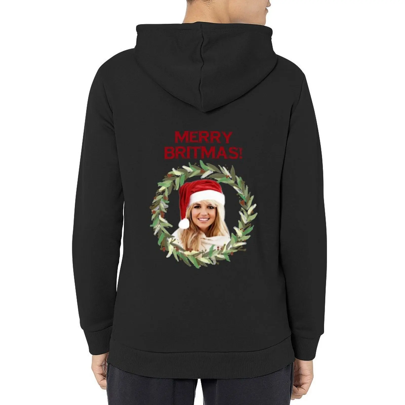 

Merry Britmas - For Celebrating a Very Britney Christmas (Red Text) Hoodie korean style clothes mens clothes hoodie men