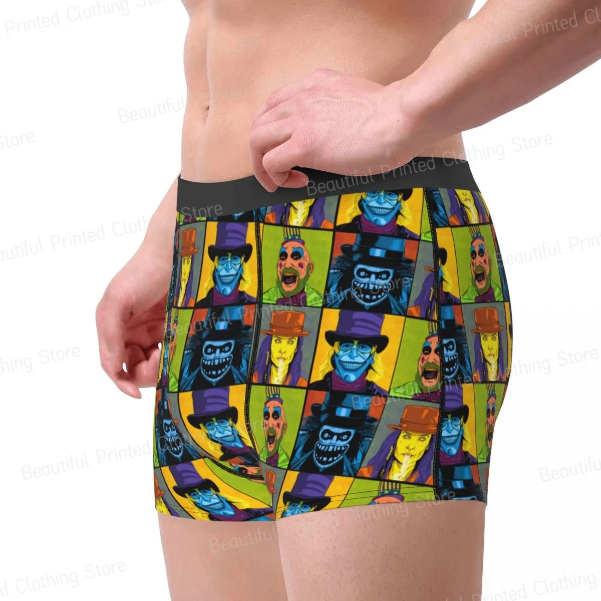 DONT TRUST STRANGERS IN HATS Men Boxer Briefs Underwear Captain Spaulding Highly Breathable High Quality Birthday Gifts