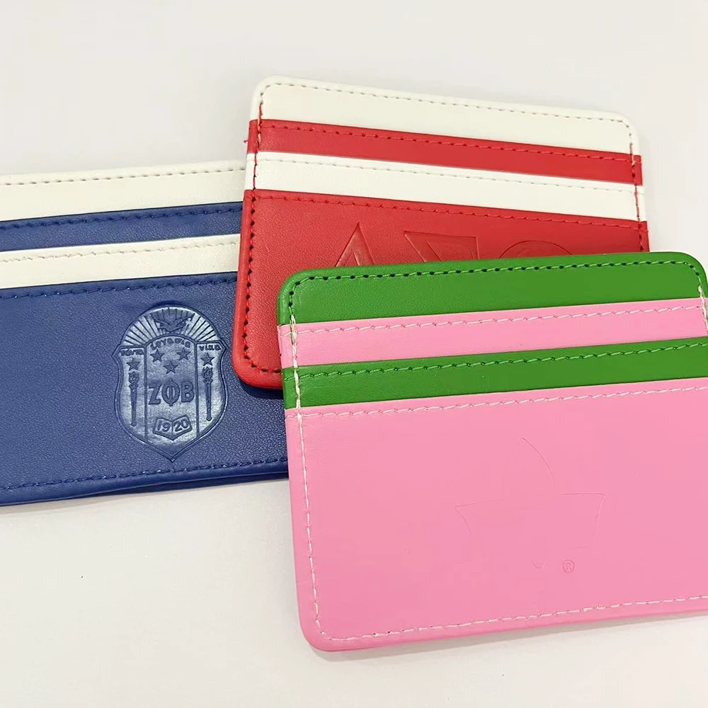 Greek Academy Association Letter Shield Card Holder