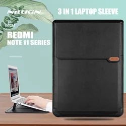 NILLKIN Versatile Laptop Sleeve Cooling Stand Multi-Function Case Mouse Pad Notebook Sleeve Bag for Macbook Pro 15.6-16.1 inch