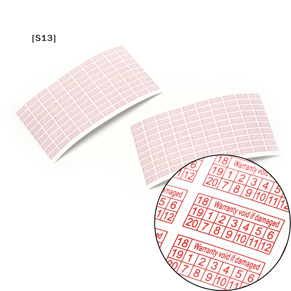 200Pcs Warranty Void Stickers, Removable Writable Security Seal Labels for Office School Notebook Stationery[S13]