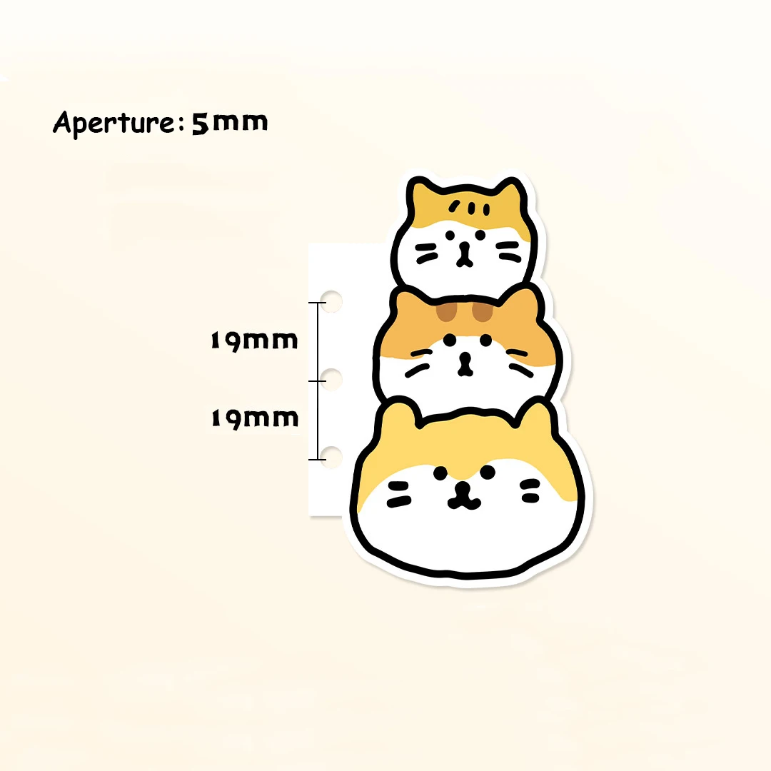 INS نمط Kawaii الكرتون الحيوان Mini M5 صفحات منفصلة دفتر DIY اكسسوارات الديكور ألبوم صغير الديكور للفتيات #6