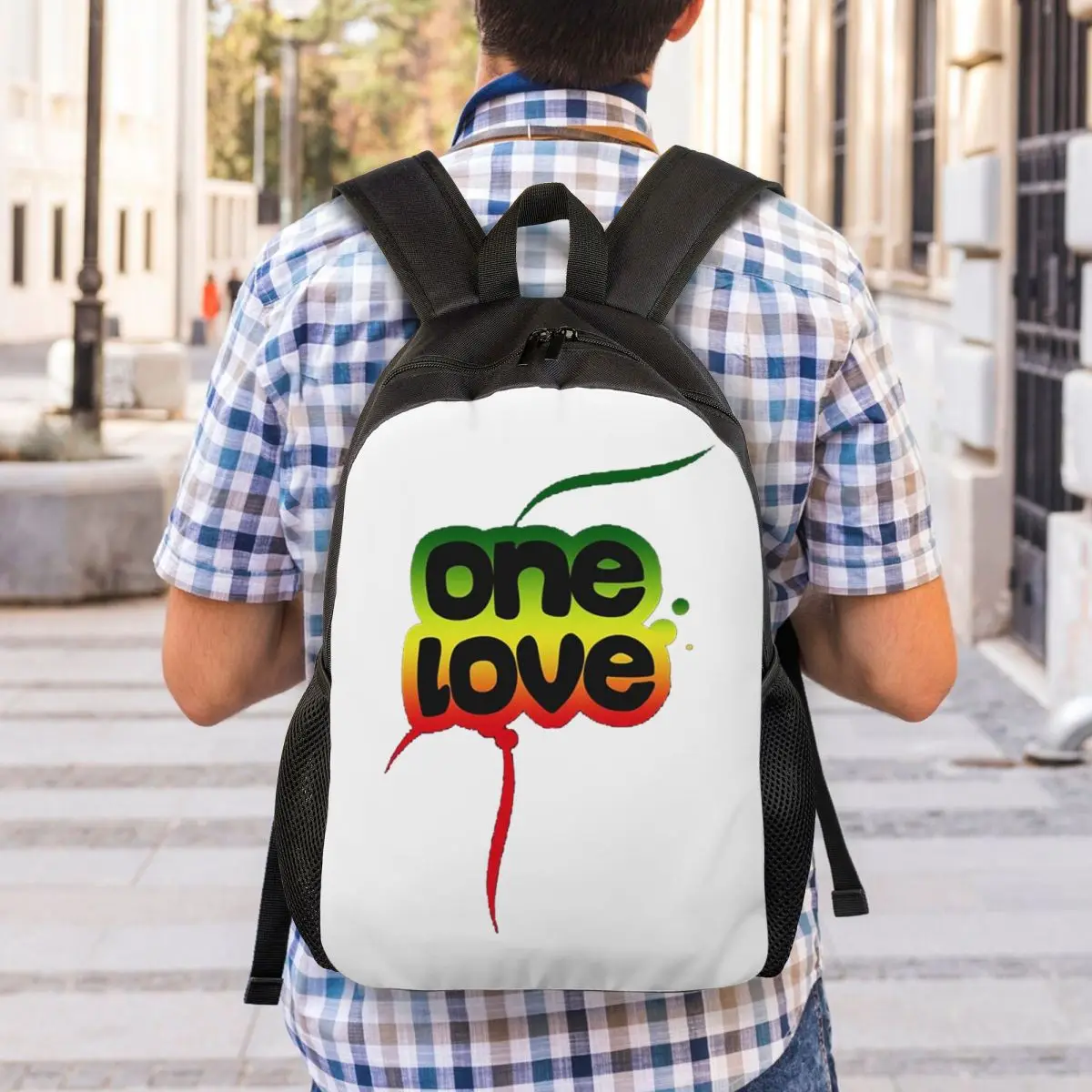 Bob Marley One Love Backpack Student Boys Girls BookBag School Bag Computer Shoulder Bags
