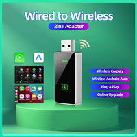 Wireless Carplay Adapter Android Auto Wireless Smart Dongle 2in1 For BMW Benz Audi Kia Hyundai VW Mazda Volkswagen MG Peugeot